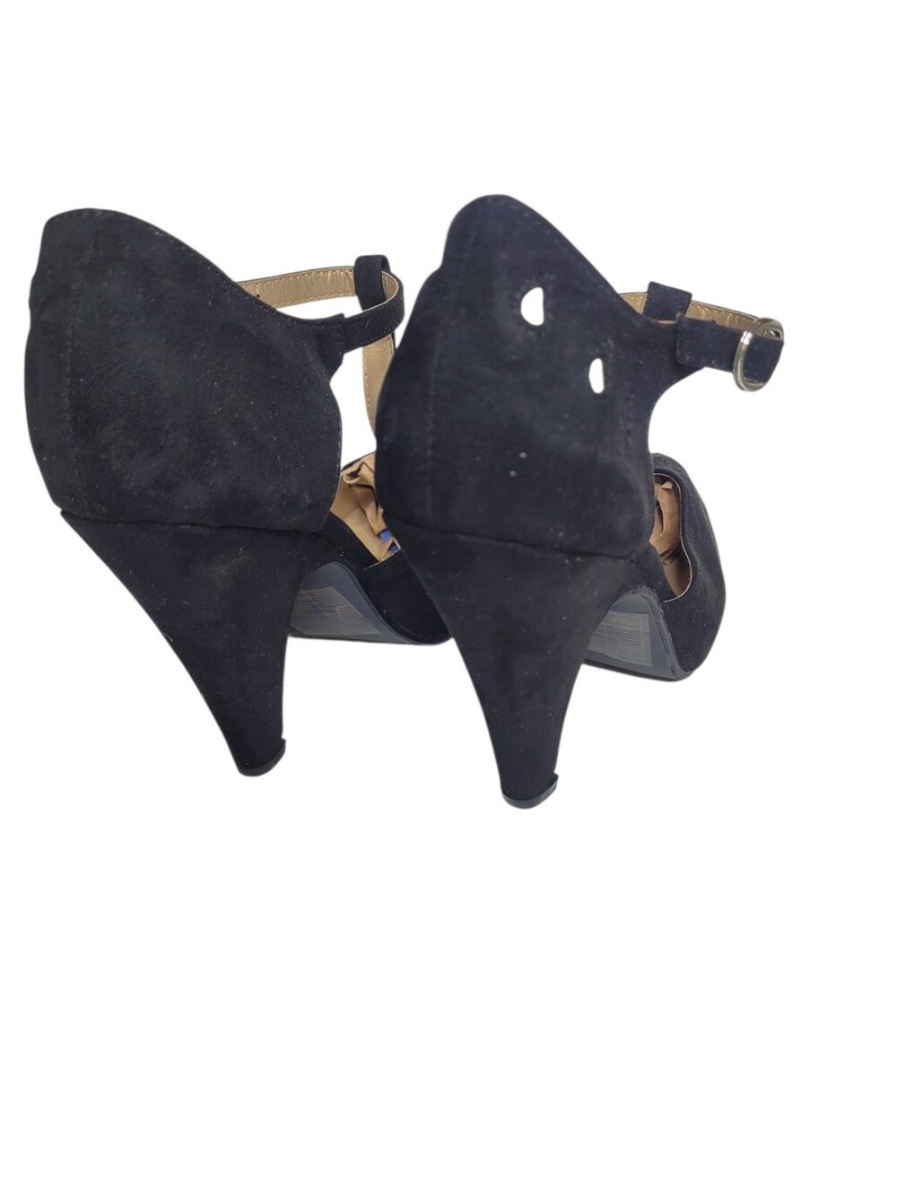 Modcloth T-strap Black Heels Size 8 - Picture 3 of 7